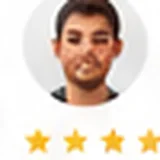 AI-generated profile illustration for review layout