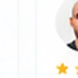 AI-generated profile illustration for review layout